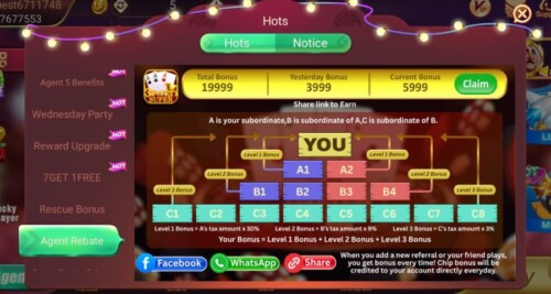 Invite Friends to get Free rewards in 3 Patti Super